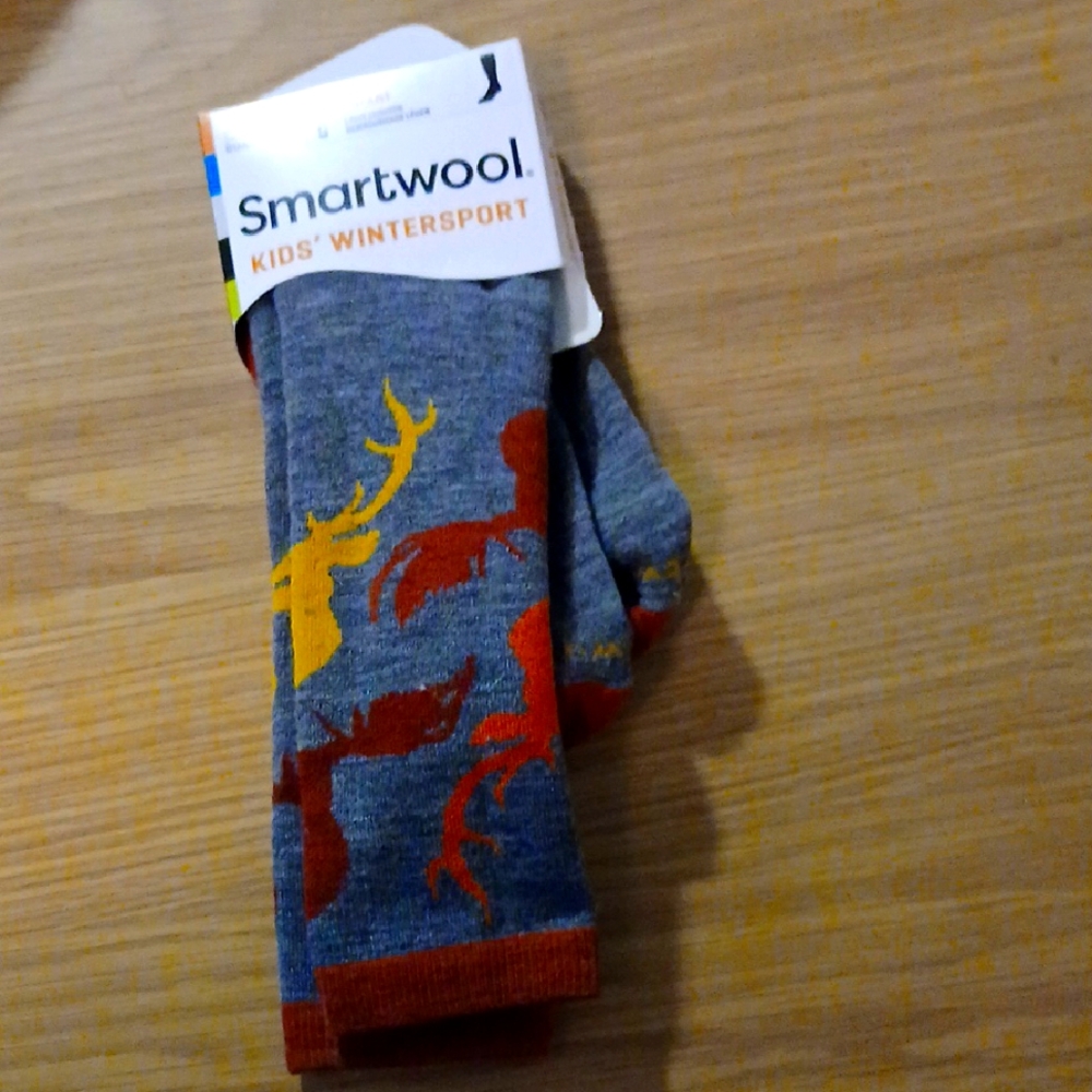 Smartwool Athletic Socks Gray and Red Performance Comfort